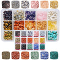 15 Colour Natural Gemstone Chips Crystal Beads Kit