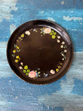 Antique 19th.C Papier-Mâché Lacquered Chinese Tray Plate Bowl / Chinoiserie D