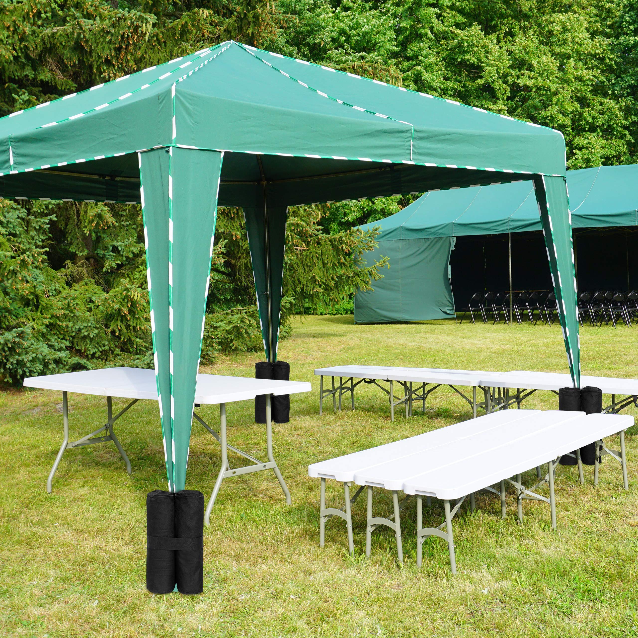 Relaxdays Gazebo Weights - Pack of 4 Heavy Duty Sand Bags for Tents