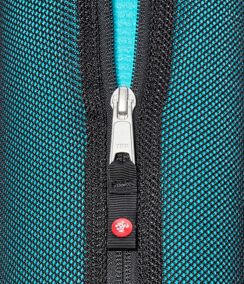 Manduka Breathe Easy Yoga Mat Bag – Lightweight Mesh Carrier, Black