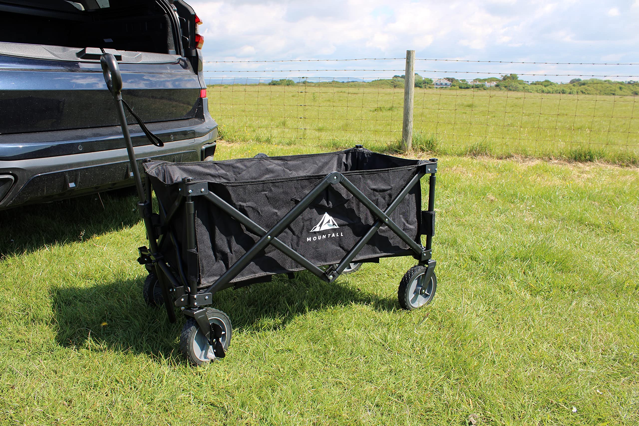 Jolof Store Collapsible Wagon - Folding Utility Cart for Beach & Camping