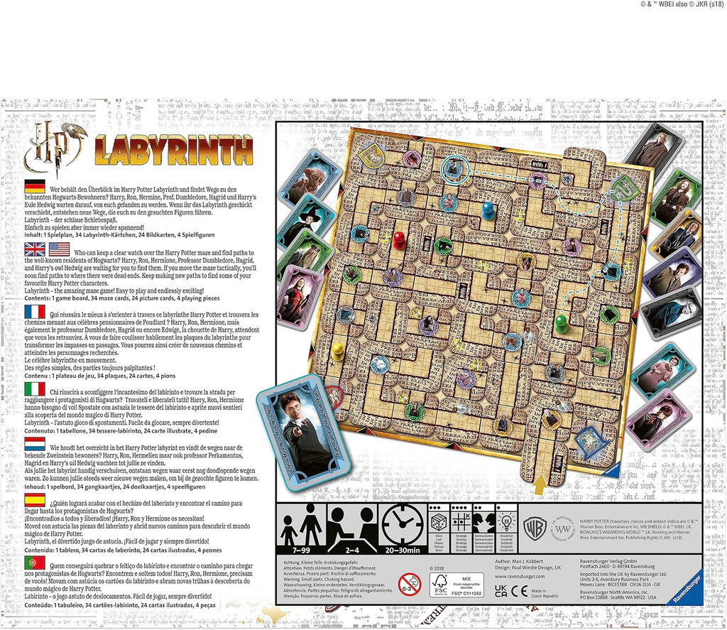 Ravensburger Harry Potter Labyrinth Board Game - Family Strategy Game