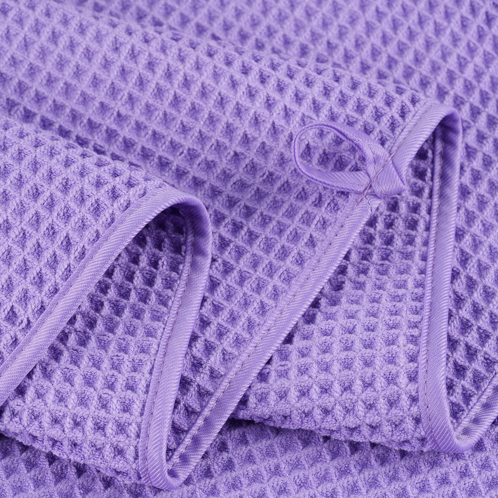 Polyte Microfibre Bath Towels | Quick Dry Waffle Weave | 4 Pack