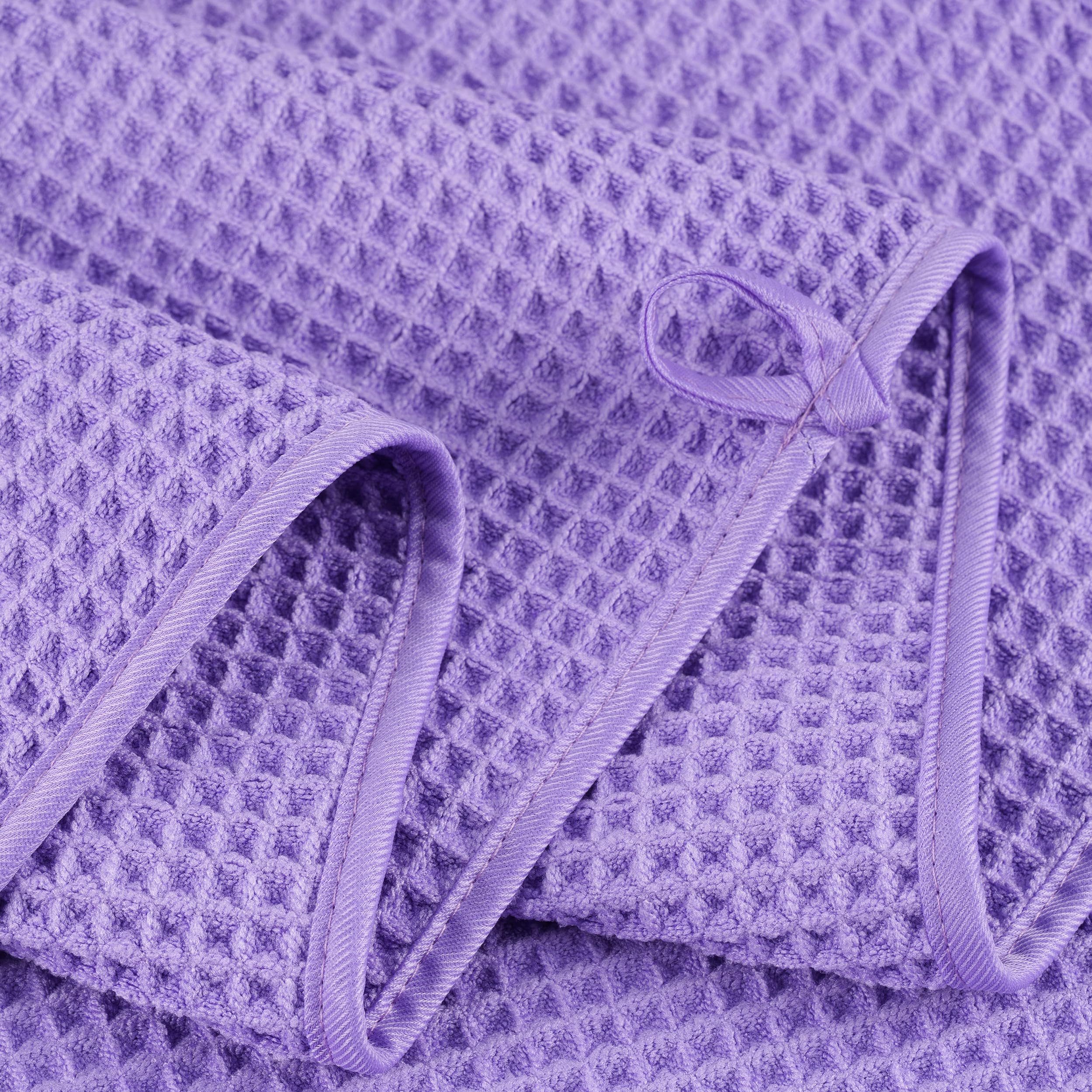 Polyte Microfibre Bath Towels | Quick Dry Waffle Weave | 4 Pack