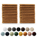 Blumtal Face Towels Set of 24 | 100% Cotton Hotel Quality 30x30 cm