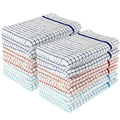 Cotton Kitchen Tea Towels – Absorbent Lint-Free Cloths, 12 Pack