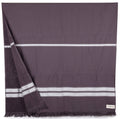 Bersuse Cascais Turkish Towel – 100% Cotton Quick Dry Fouta, Anthracite