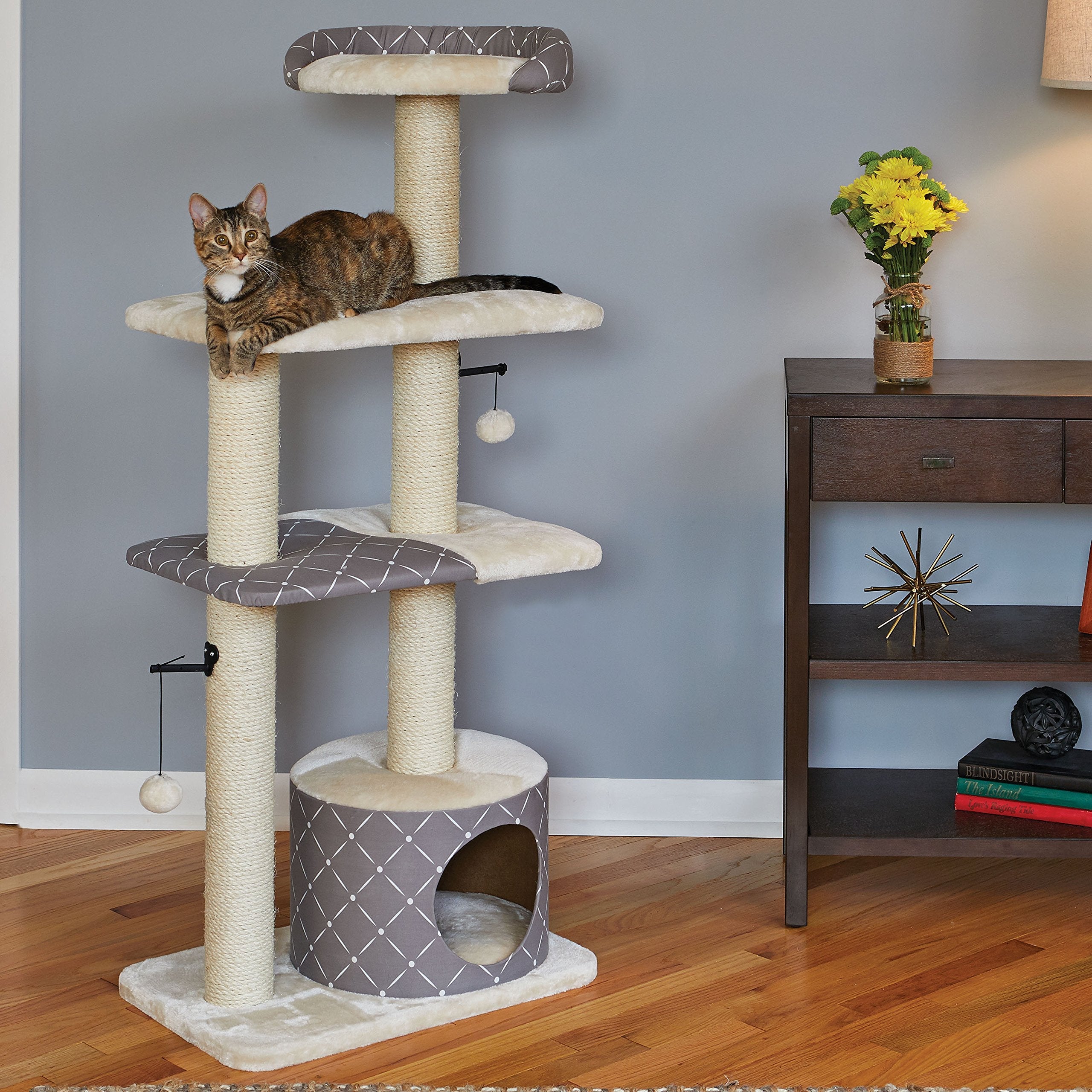 MidWest Homes 5-Tier Cat Tree Tower with Sisal Scratching Posts
