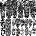 LAROI 20 Sheets Full Arm Temporary Tattoos | Realistic Waterproof Sleeves