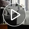 NTBAY Egyptian Cotton Super King Fitted Sheet - 500 Thread Count, Navy