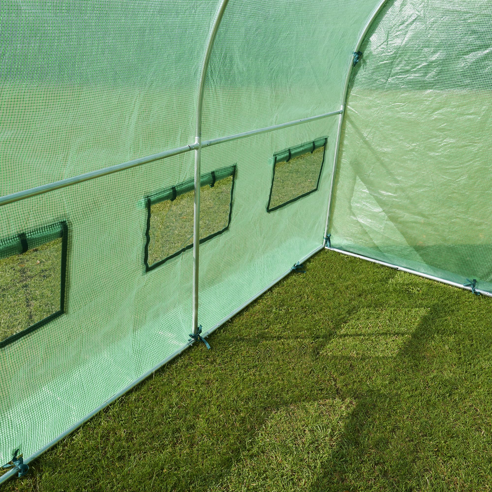 FeelGood UK PT4 Polytunnel Replacement Cover - Heavy Duty UPVC 4x2x2m