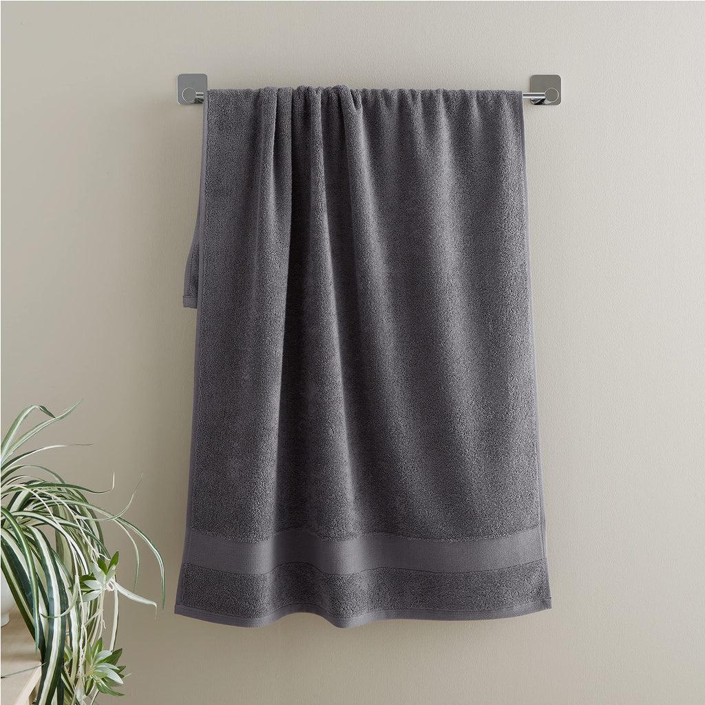 Catherine Lansfield, Charcoal, Bath Sheet - image 1