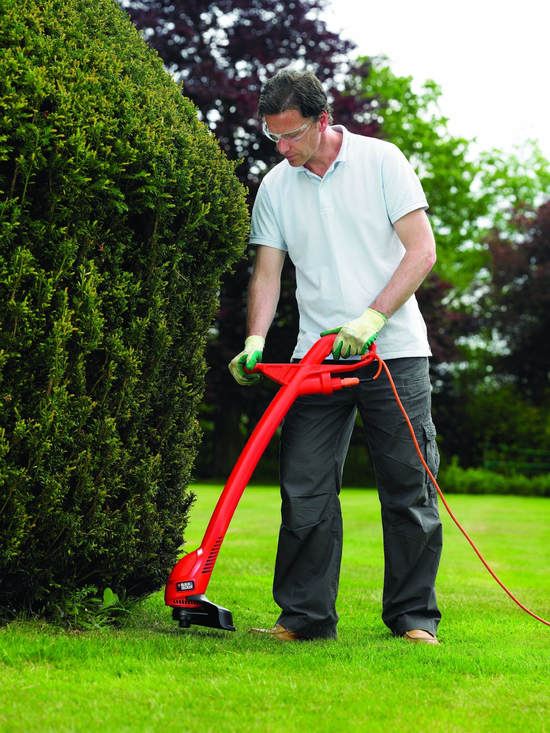 Black + Decker GL360SB Rotary Lawnmower – Manual Garden Grass Trimmer