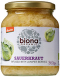 Biona Organic Sauerkraut with Juniper Berries - 350g (Pack of 6)