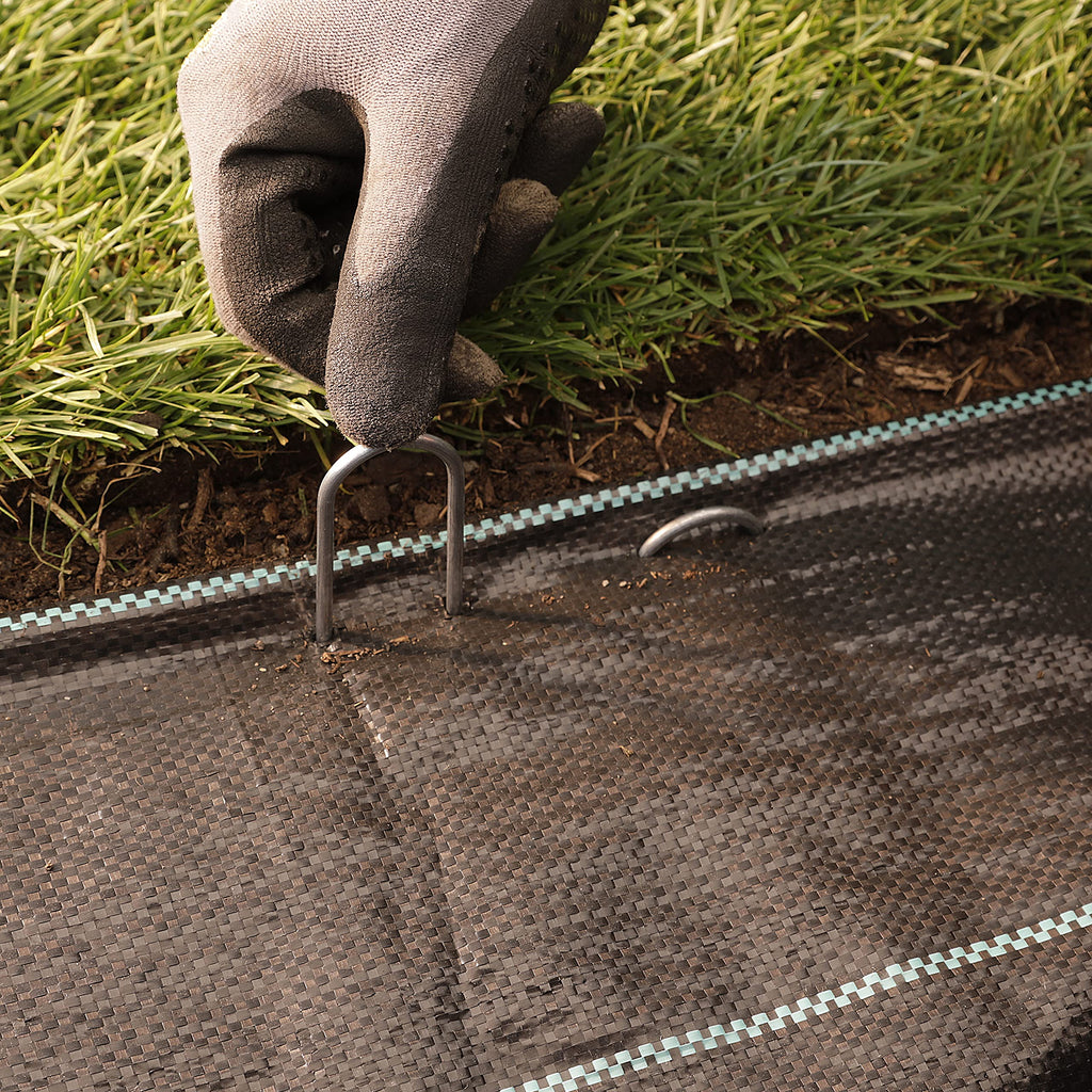 GardenMate 400 Galvanised Steel Garden Securing Pegs – 200mm Ground Anchors