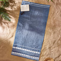 Catherine Lansfield Extra Large Cotton Beach Towel – Blue Anchors