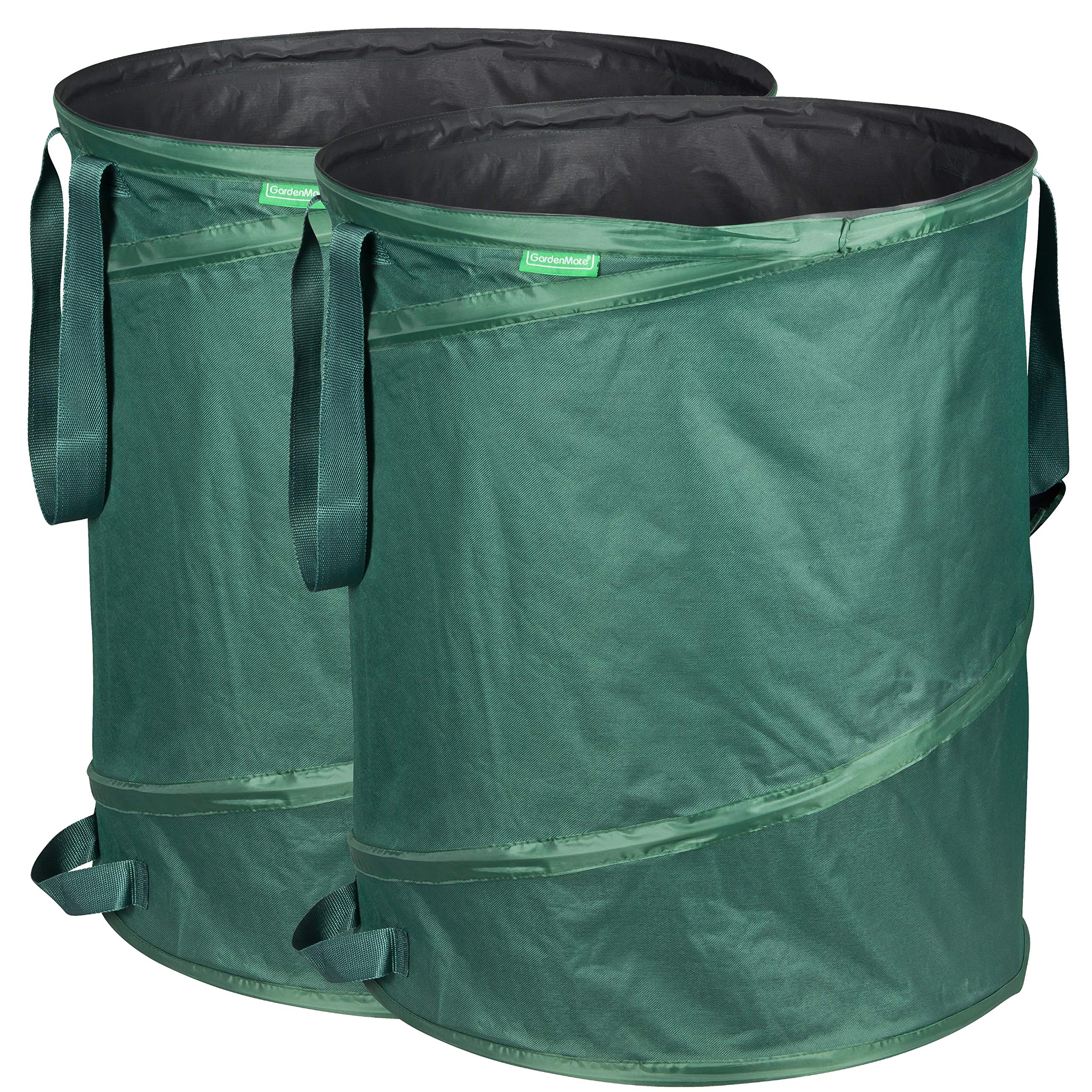 GardenMate 160L Pop-Up Garden Waste Bags - 2 Pack 600D Oxford Polyester