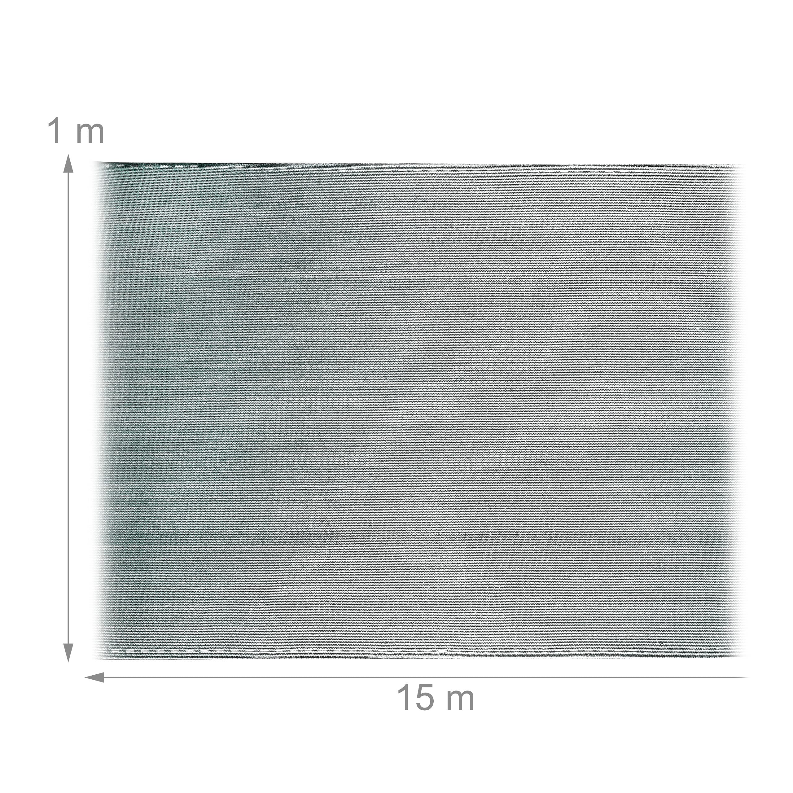 Relaxdays Green HDPE Fence Netting – UV-Resistant Privacy Shield, 1x15m