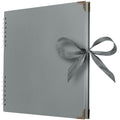 Jolof Store Square Scrapbook Album – 80 Pages Grey Hardcover Photo Book