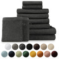 Blumtal 10-Piece Cotton Towel Set | Hotel Quality Bath Linen – Anthracite