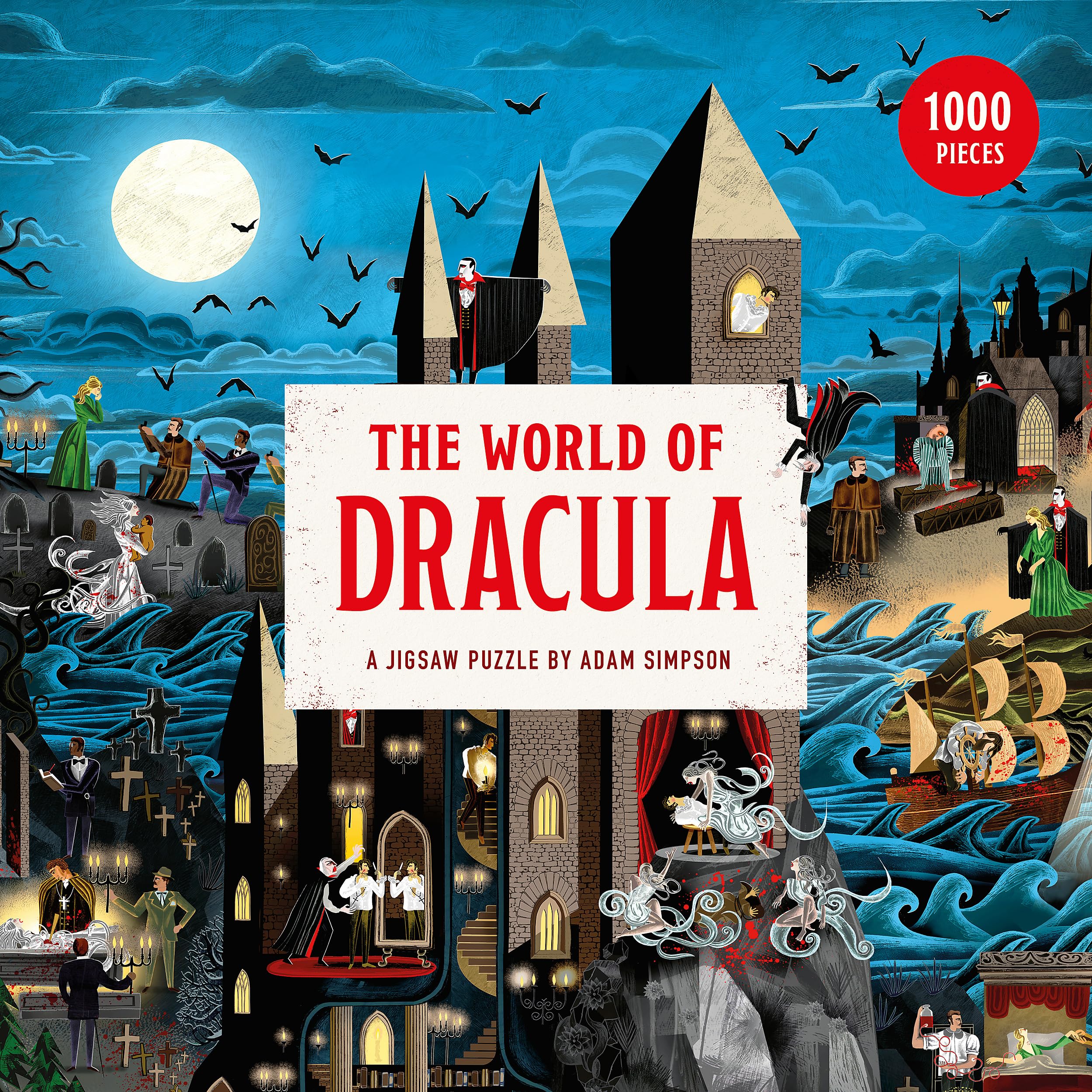 The World of Dracula 1000-Piece Jigsaw Puzzle by Adam Simpson