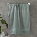 Catherine Lansfield Zero Twist Cotton Bath Sheet | Sage Green 500gsm