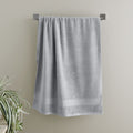 Catherine Lansfield Anti-Bacterial 500gsm Cotton Bath Sheet | Silver Grey