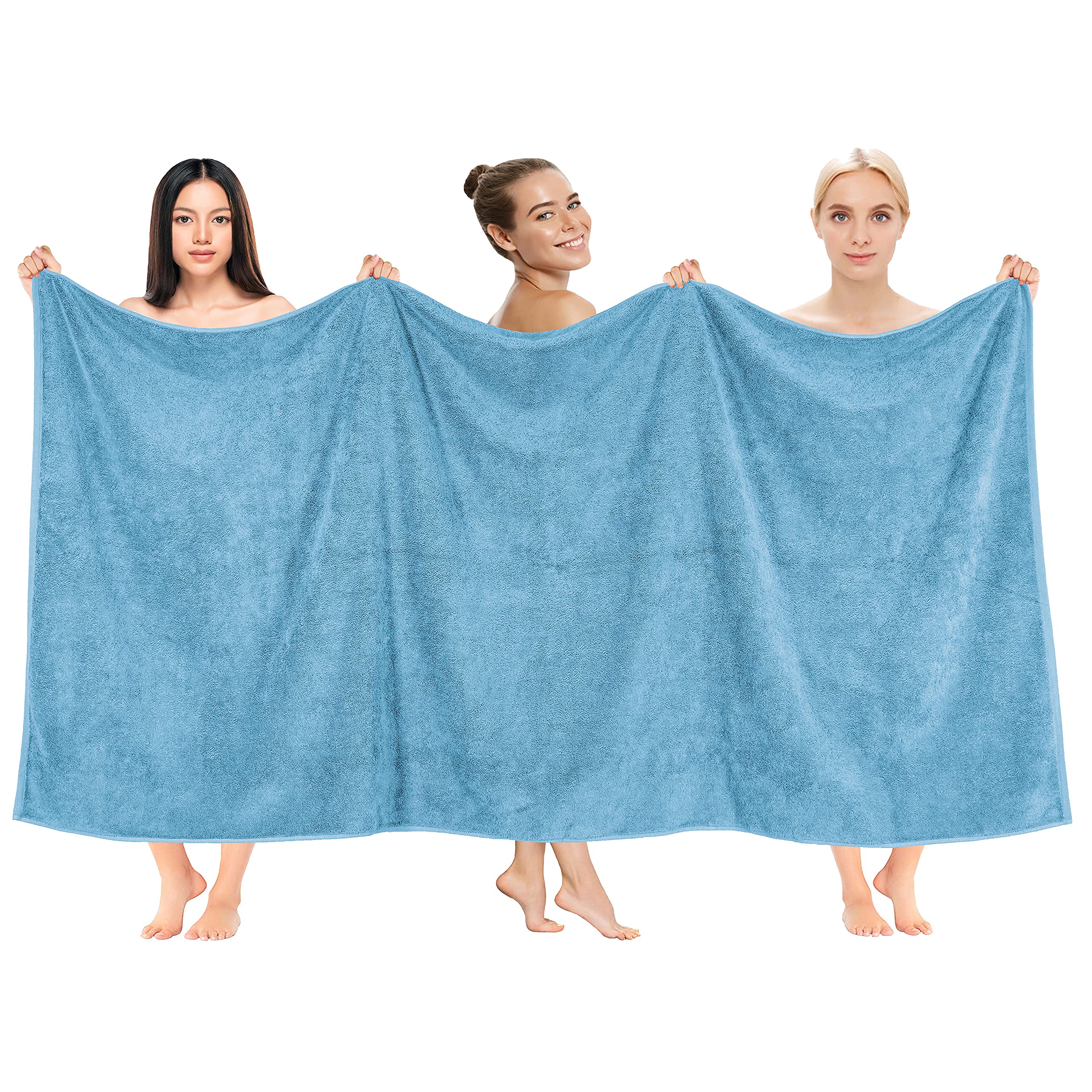 Oversized Bath Sheet | 100% Ring Spun Cotton - 40x80 Sky Blue