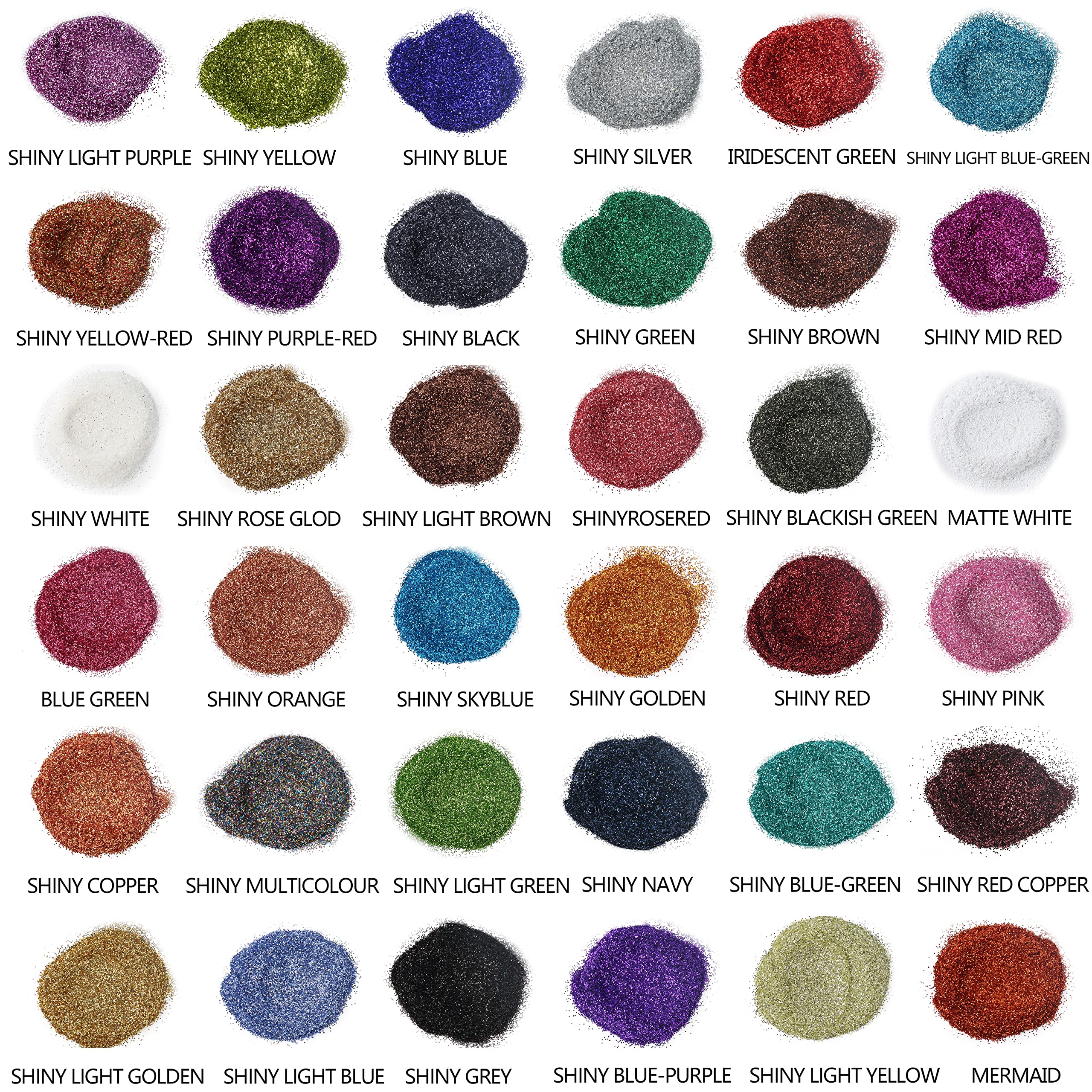 Smalltongue Mica Powder for Epoxy Resin - 108 Colors Pigment Set