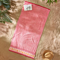 Catherine Lansfield Beach Huts Extra Large Cotton Towel – Coral