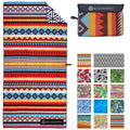 ECCOSOPHY Sand Free Microfiber Beach Towel – Oversized Quick Dry Travel Towel