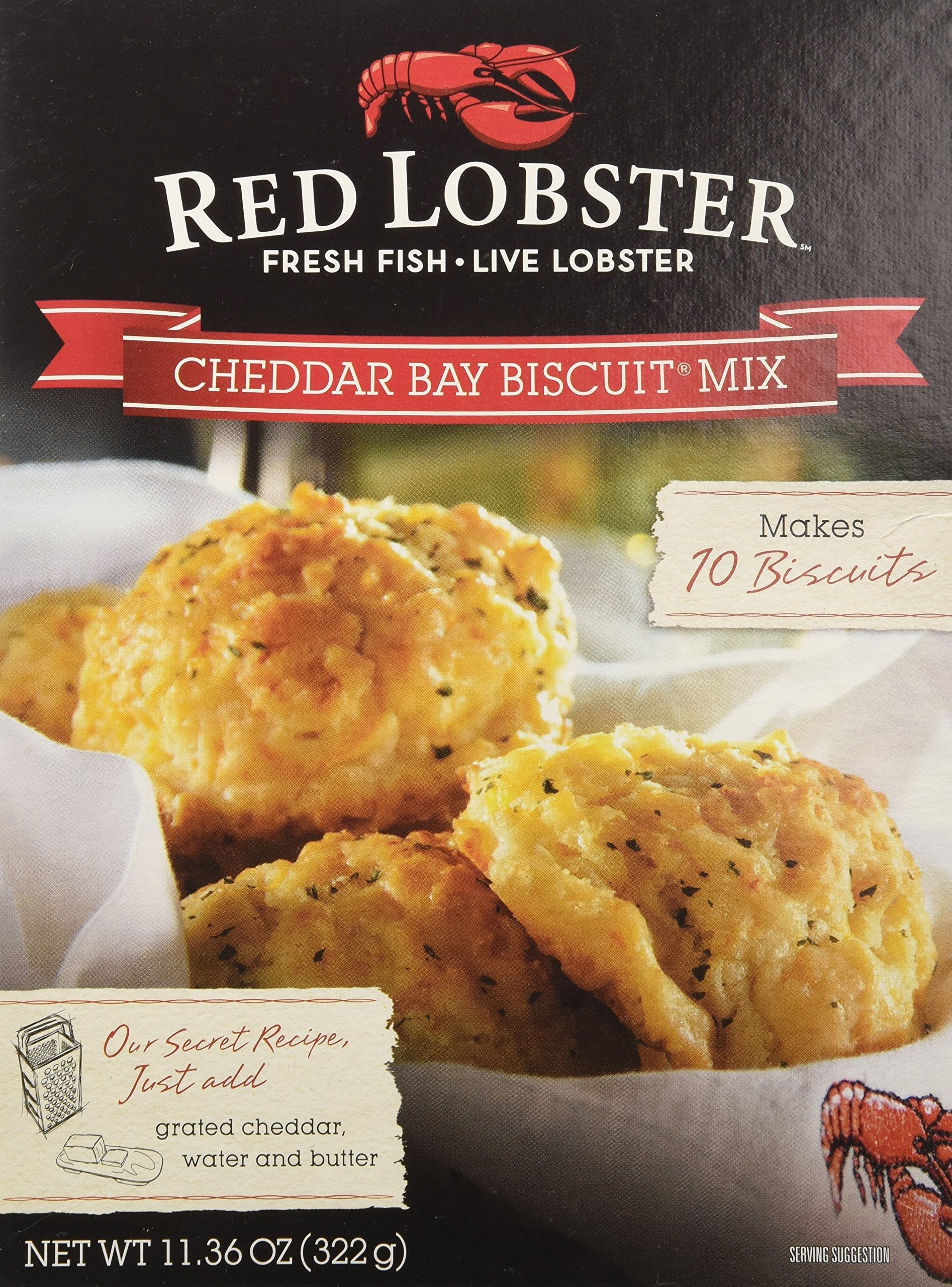 Red Lobster Cheddar Bay Biscuit Mix - 11.36oz Box (Pack of 3)