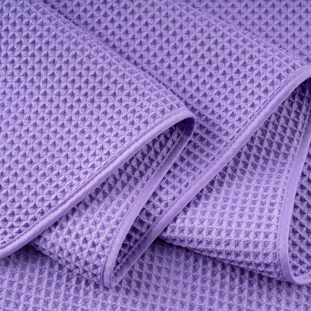 Polyte Microfibre Bath Towels | Quick Dry Waffle Weave | 4 Pack