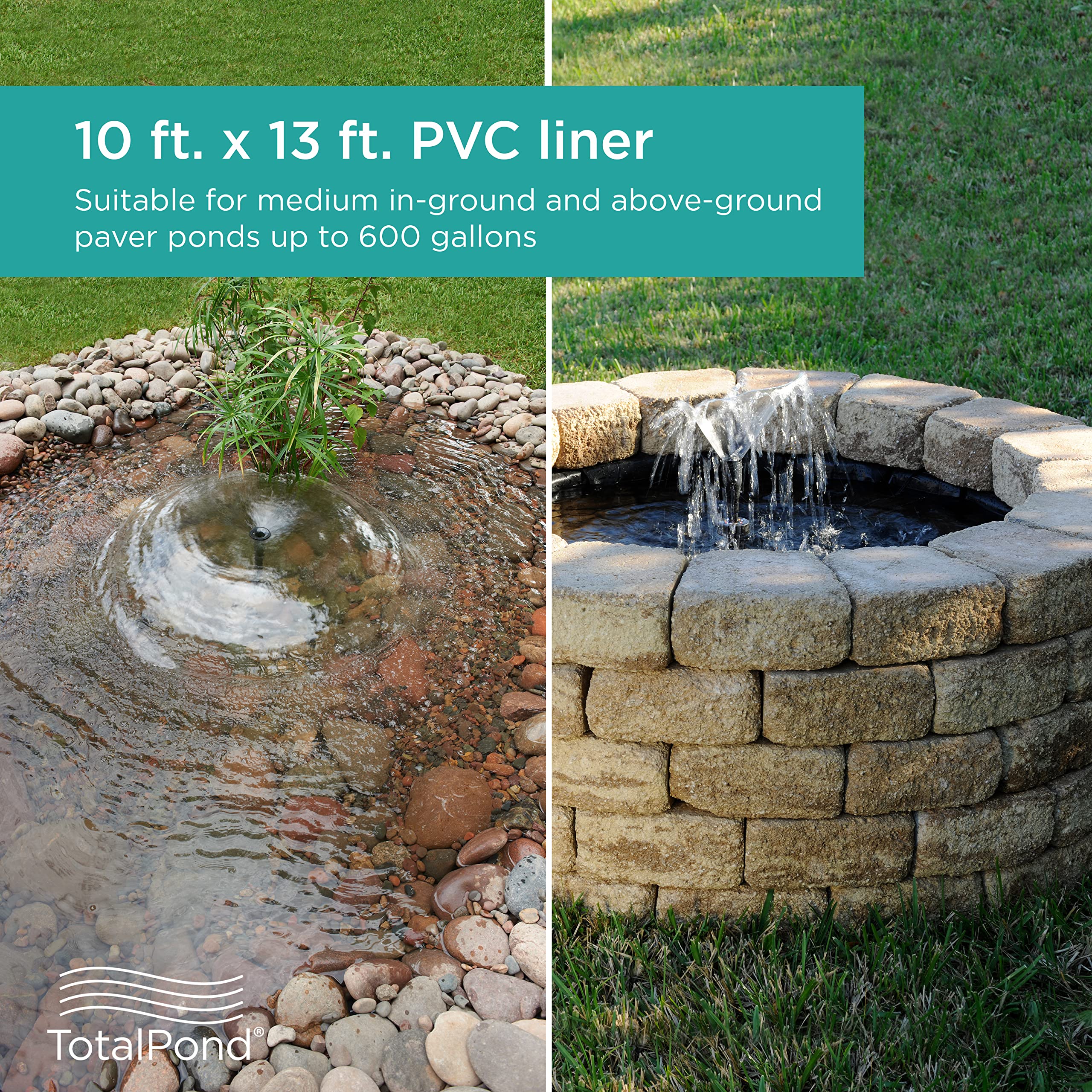 Jolof Store 10x13 Medium Pond Liner – Durable Water Garden Base