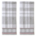 SKL Home Whistler Plaid Cotton Hand Towel Set - Winter Snowflake, 2pk