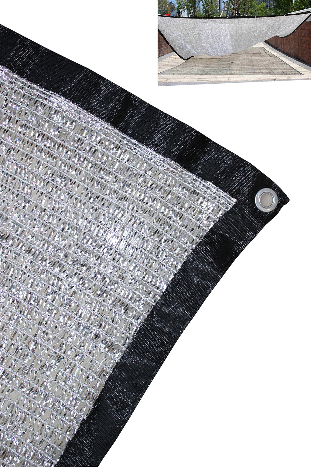 Jolof Store 10x20ft Aluminet Shade Cloth - 70% Reflective UV Panel