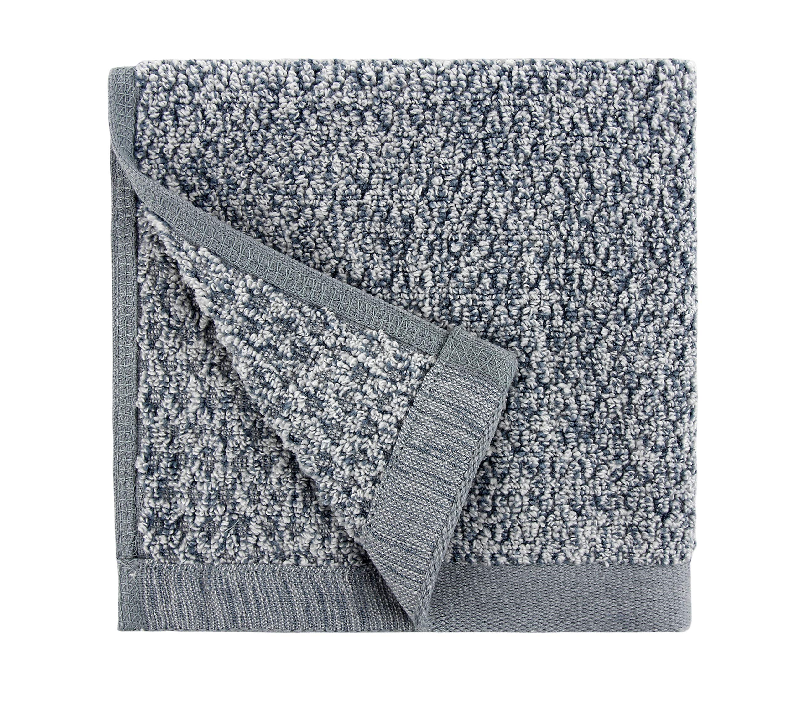 Everplush Diamond Jacquard Washcloth 6-Piece Set | Quick-Dry Dusk