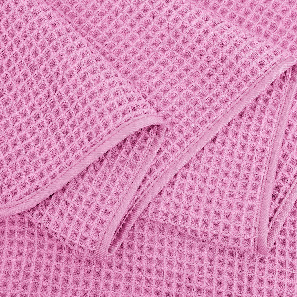 Polyte Microfibre Bath Towels | Oversize Waffle Weave Quick Dry | 4 Pack
