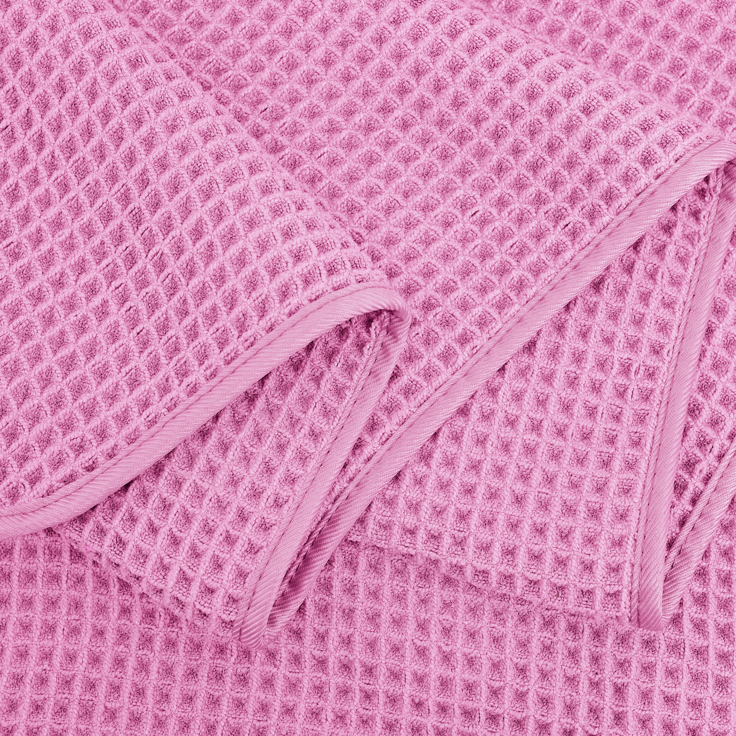 Polyte Microfibre Bath Towels | Oversize Waffle Weave Quick Dry | 4 Pack