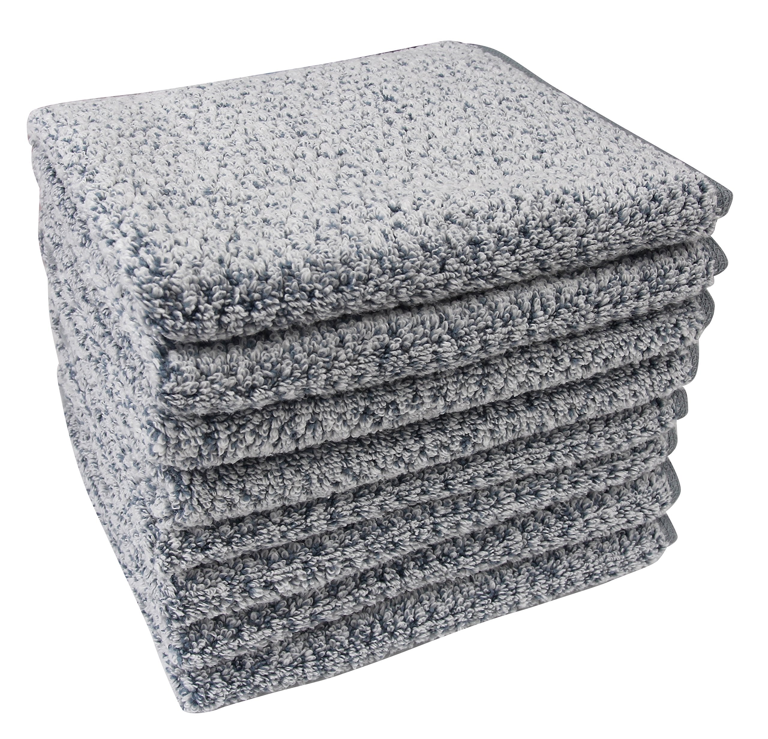 Everplush Diamond Jacquard Hand Towel Set | Quick-Dry Cotton & Microfiber