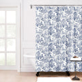 Ellis Curtain Victoria Park Toile Cotton Shower Curtain - Blue, 70x72