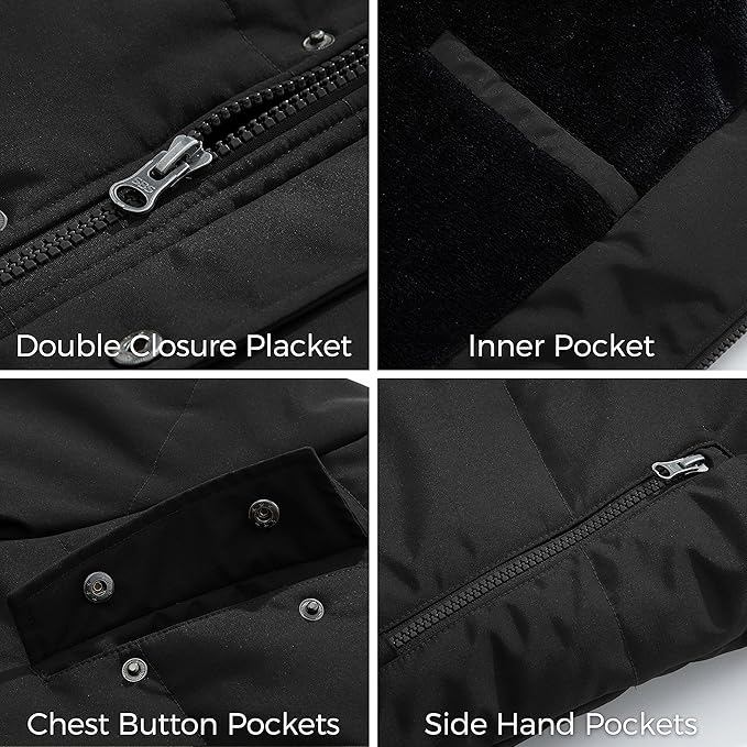Massive Discounts Men's Waterproof Winter Parka – Hooded Puffer Coat