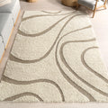 nuLOOM Carolyn Shag Runner Rug – 2'8" x 12' Soft Plush Cream Carpet