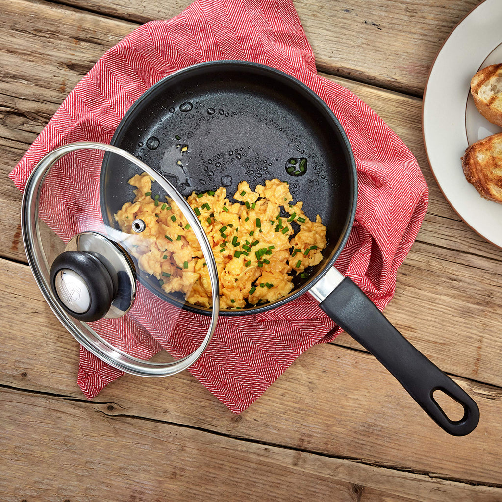 Judge Vista Non-Stick Stainless Steel Saucepan with Glass Lid, 14cm