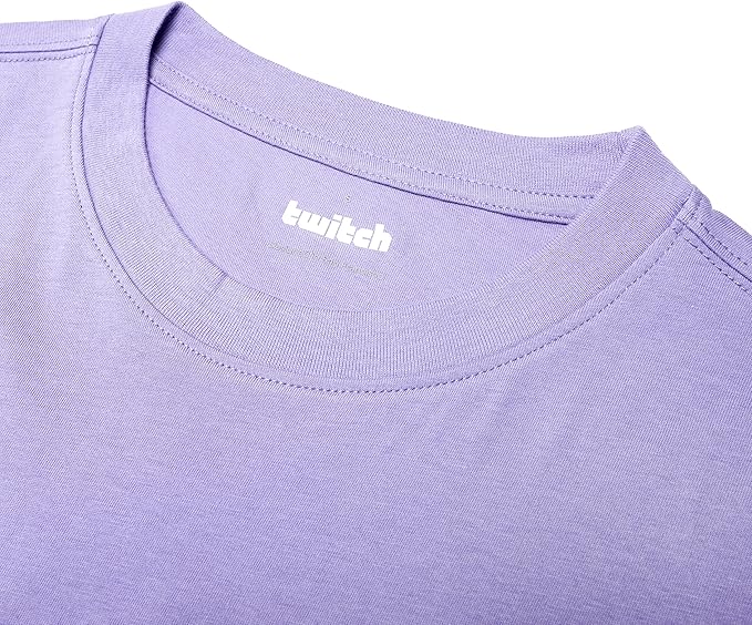 Twitch Long Sleeve Tee – 100% Cotton Unisex Crew Neck in Dusty Purple
