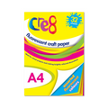 PoundFun A4 Fluorescent Craft Paper – Neon Colors for Art & Scrapbooking