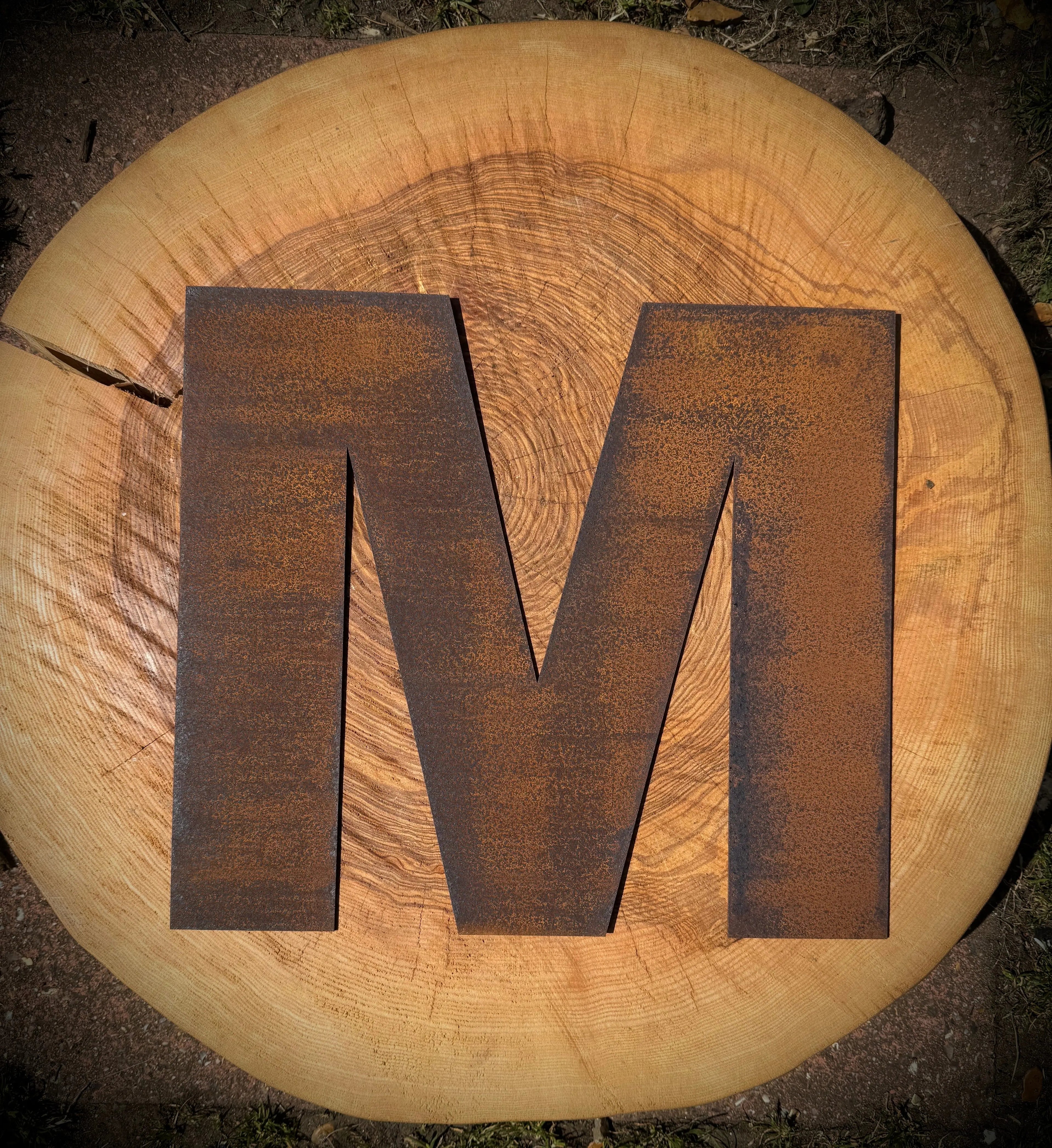 12-Inch Rusty Metal Letters by Rustic Warehouse Norfolk | Industrial Signage
