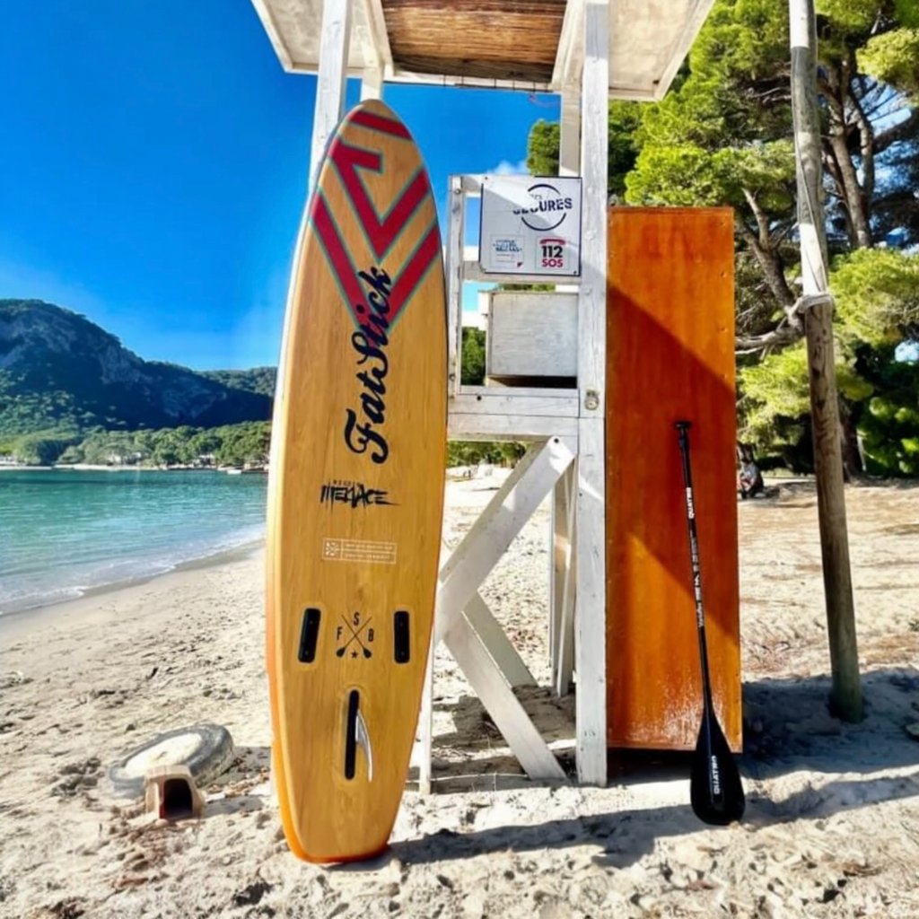 FatStick Wooden Menace 11'2 Inflatable Paddle Board & Kayak Hybrid