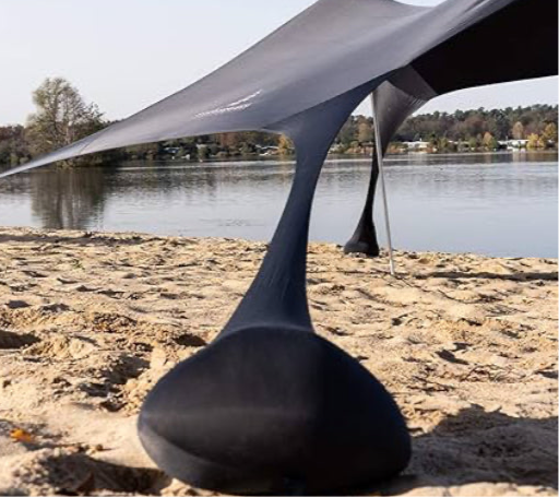 Fatstick Beach Tent – UPF 50+ Sun Shade Canopy with Ground Sheet