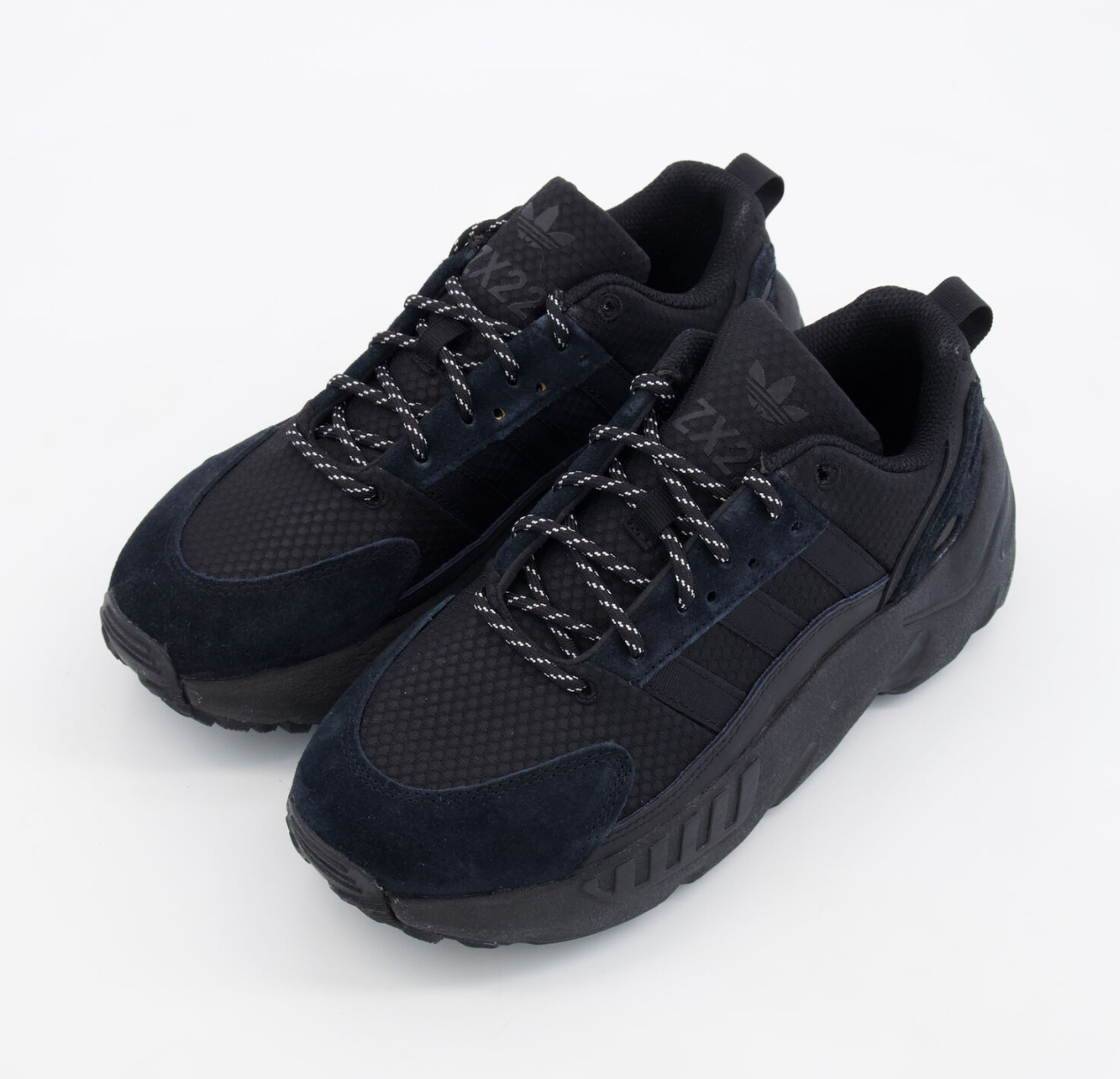 Adidas ZX 22 Boost Unisex Sneakers – Black Suede and Textile Trainers